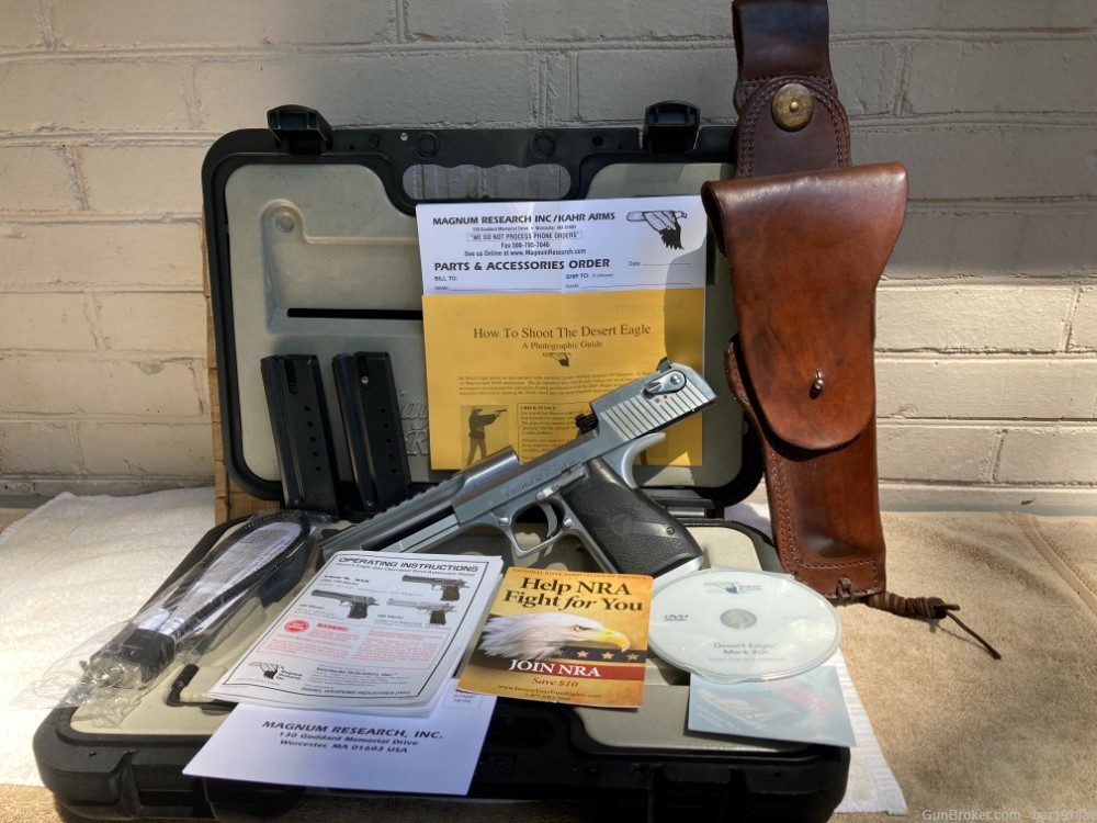 Desert Eagle 44mag XIX , IWI Israeli w/ custom holster, box and papers-img-0