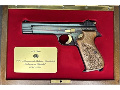 Rare Swiss SIG P210 125 Year Commemorative 9mm Pistol! 1 of 500! 