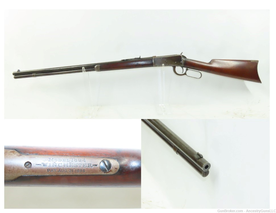 Antique 1898 WINCHESTER M1894 LEVER ACTION .30-30 Repeating RIFLE  ICONIC-img-0