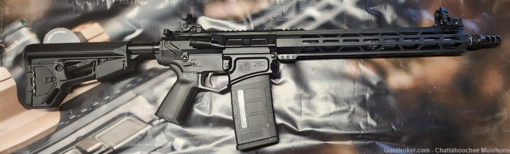 8.6 Blackout 16" AR10 Rifle - Diamondback Black Gold - Adj Gas Block - SRS-img-0