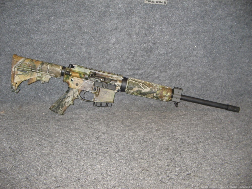 Smith & Wesson M&P15 rifle in .300AAC  / 300 WHISPER w/ Mossy Oak camo wrap-img-0