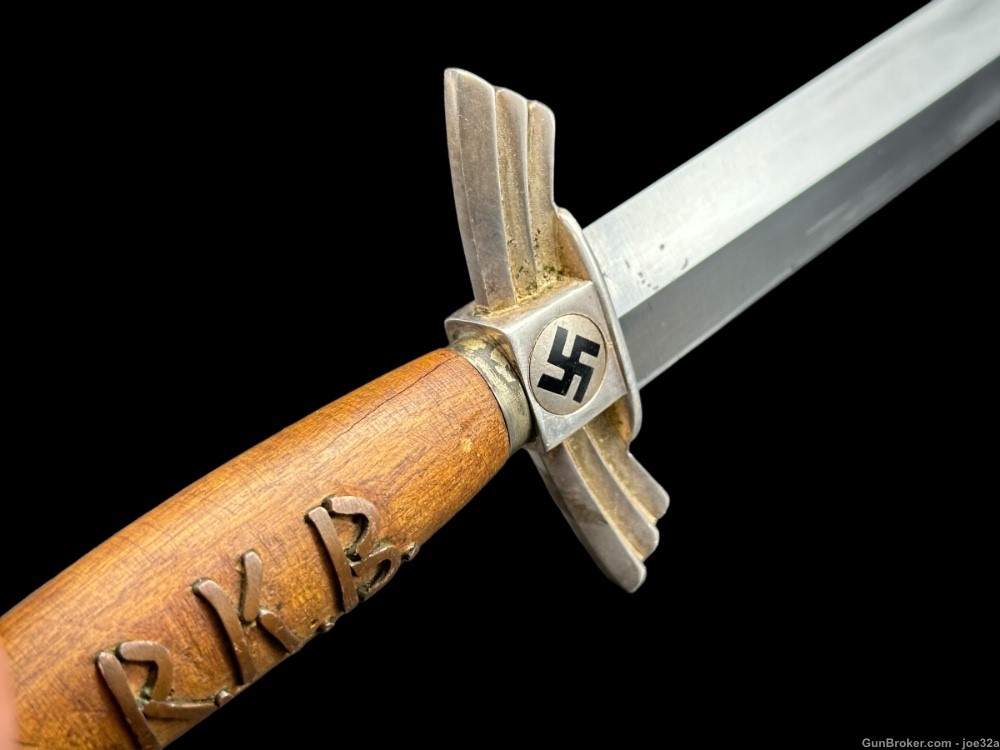 WW2 German Luftwaffe DLV Flyers Dagger NSFK SMF WWII knife  Vet Trench art -img-6
