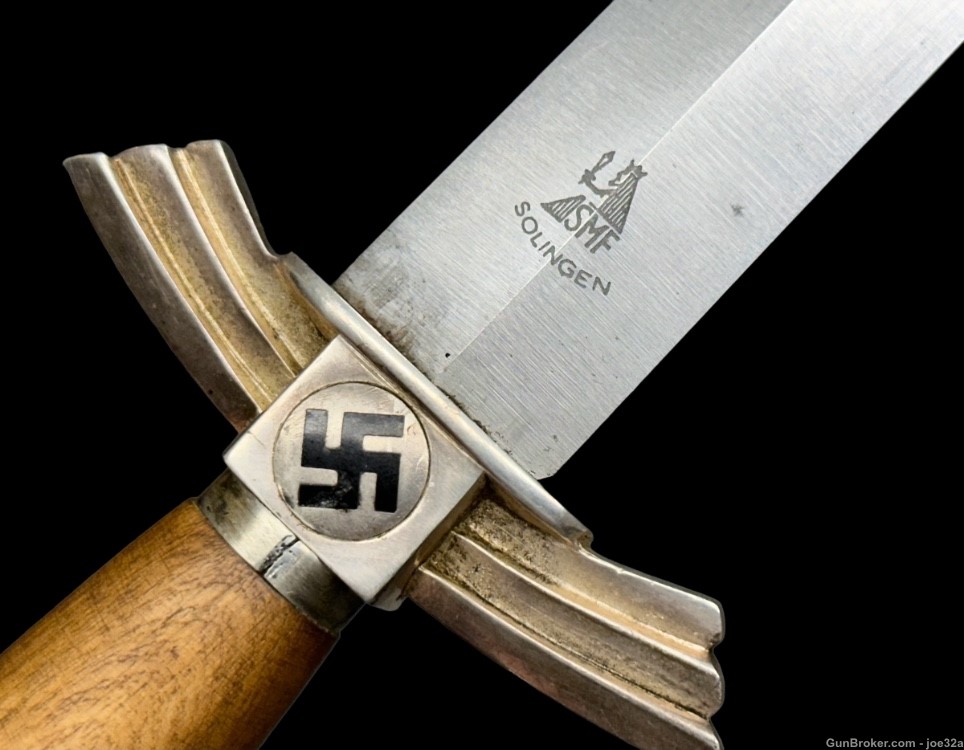 WW2 German Luftwaffe DLV Flyers Dagger NSFK SMF WWII knife  Vet Trench art -img-5
