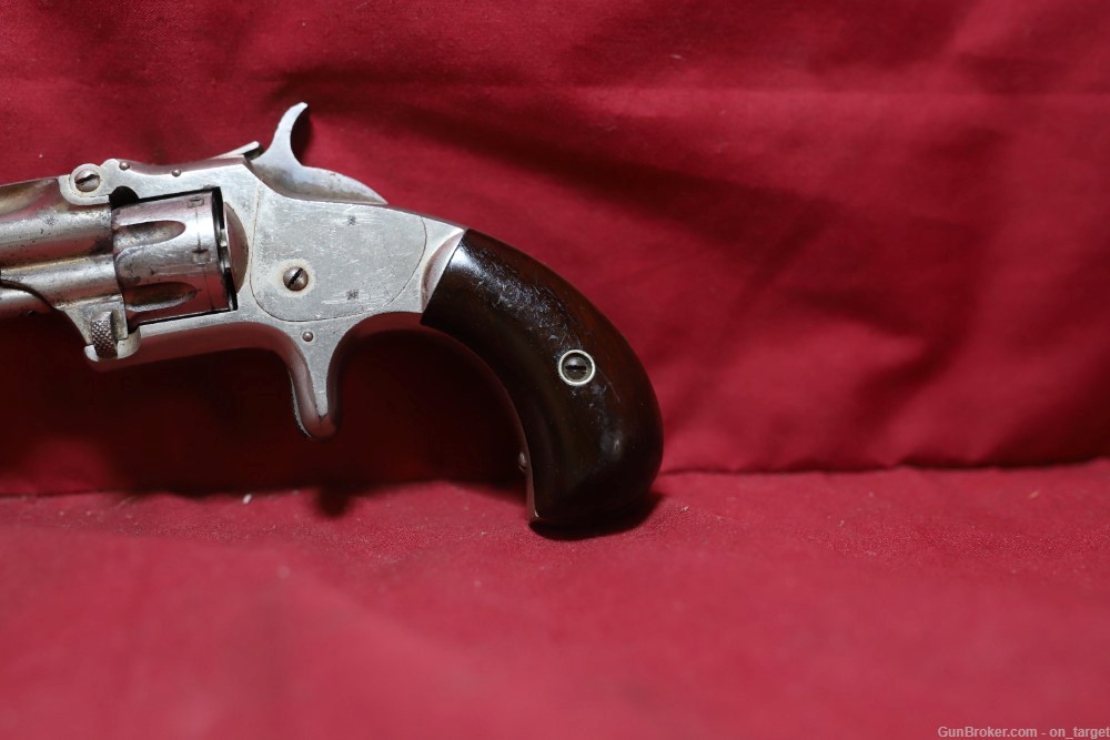 Smith & Wesson Model 1 3rd Issue .22 Short 3 1/8" Nickel  S/N: 119254-img-12