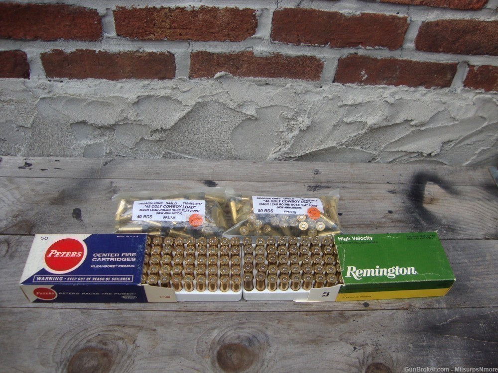 Nice Lot Of Assorted 45 Colt Ammo Cowboy Ammo 250 Grain Lead 200 Rounds -img-11