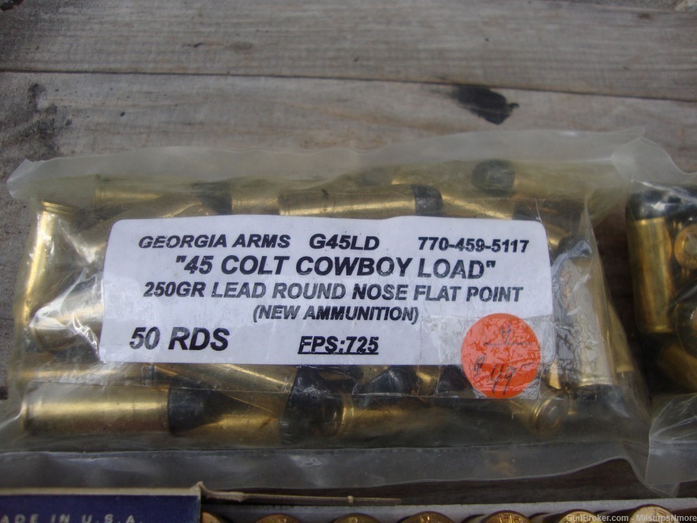Nice Lot Of Assorted 45 Colt Ammo Cowboy Ammo 250 Grain Lead 200 Rounds -img-12