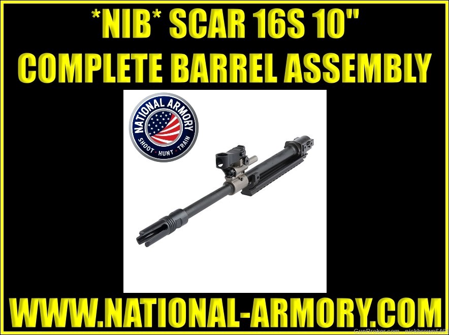 *NEW IN BOX* FNH SCAR 16s 10" COMPLETE BARREL ASSEMBLY-img-0