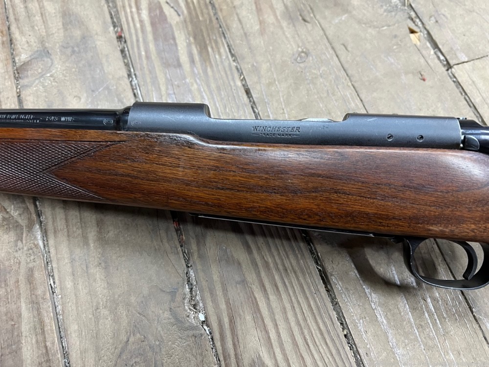 Winchester model 70 featherweight 243 win pre 64 22” bbl blued-img-8