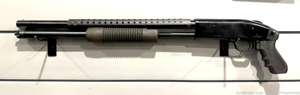Mossberg 500A Pump Action 20" barrel, heat shield, pistol grip, 7 round-img-0