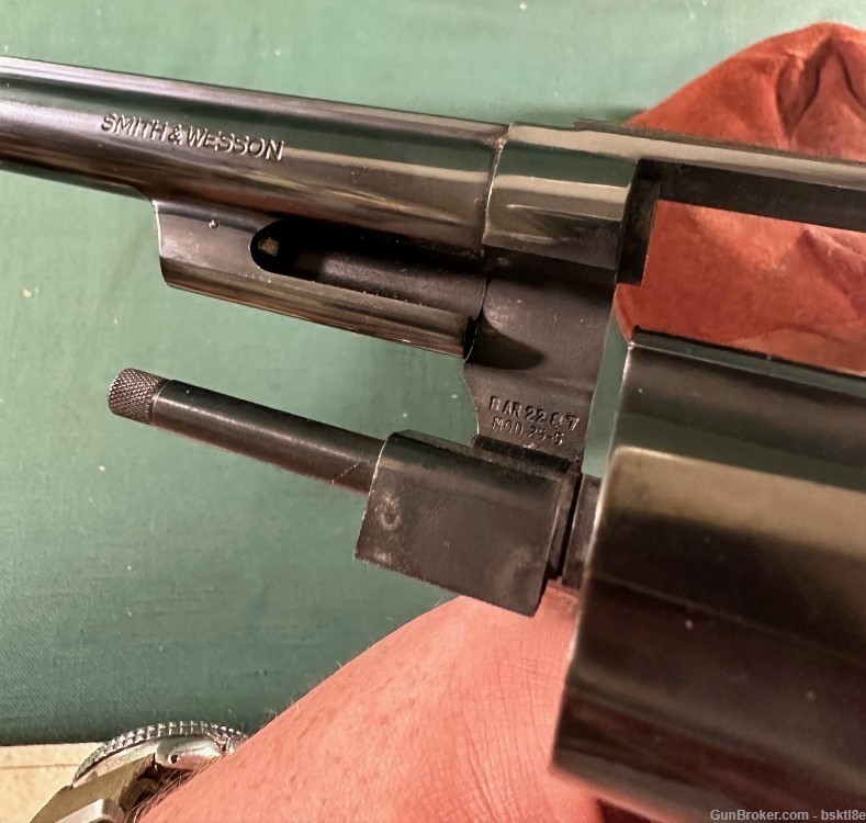 Smith & Wesson 25-5, used, 45 Colt caliber, 8.5 inch blued barrel, 6 shot -img-4