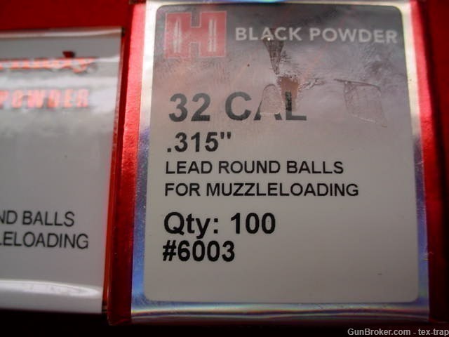 Hornady-#6003- .32 Cal Round Balls- Lot of 3- .315" Dia. - New !-img-2