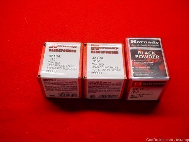 Hornady-#6003- .32 Cal Round Balls- Lot of 3- .315" Dia. - New !-img-0
