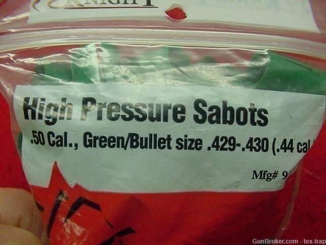 Knight High Pressure Sabots-.50Cal for .44 Cal. Bullet- Lot of 77 Total-New-img-1