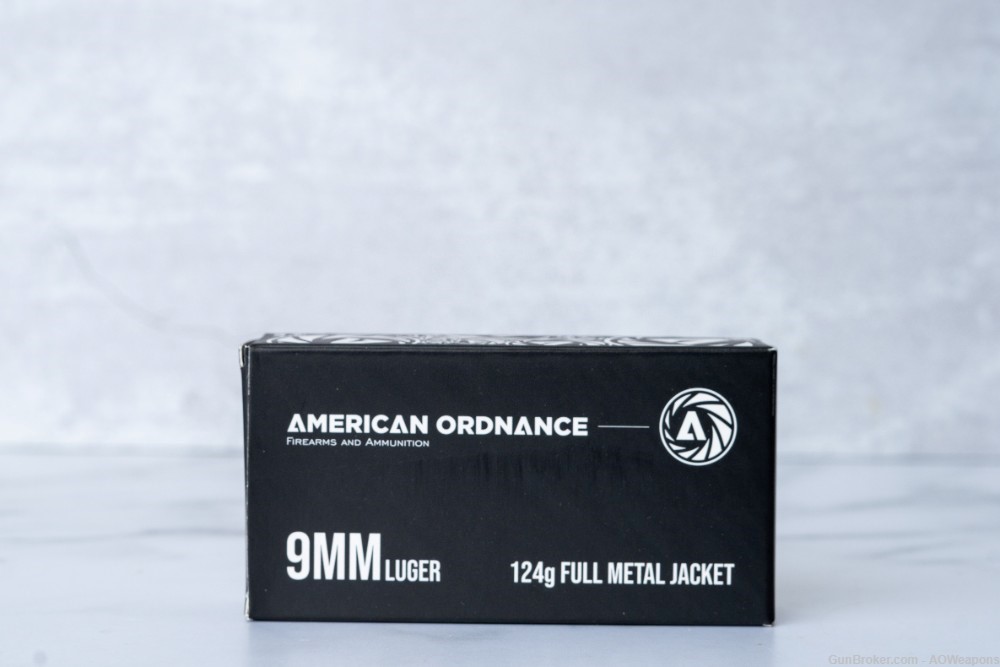 American Ordnance 9mm 124g FMJ 50rd Box-img-0