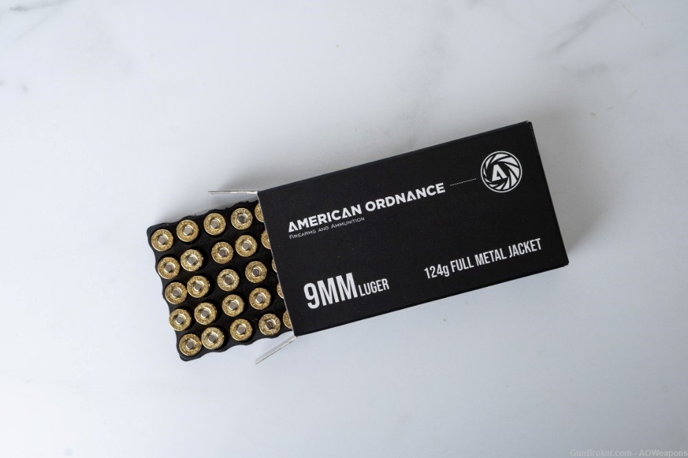 American Ordnance 9mm 124g FMJ 50rd Box-img-1