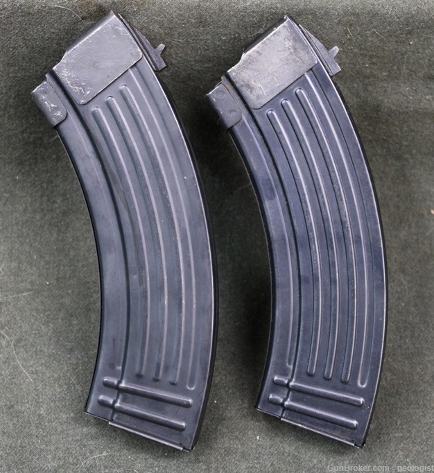 TWO Chinese AK-47 30 round magazines Flatback AK47 mags Norinco Polytech-img-0