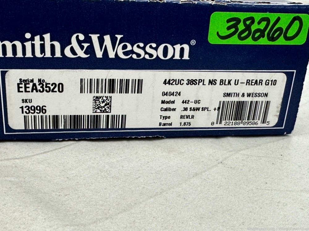 Smith & Wesson 442UC Ultimate Carry 38 Spl +P 1 7/8" 13996 38260-img-7