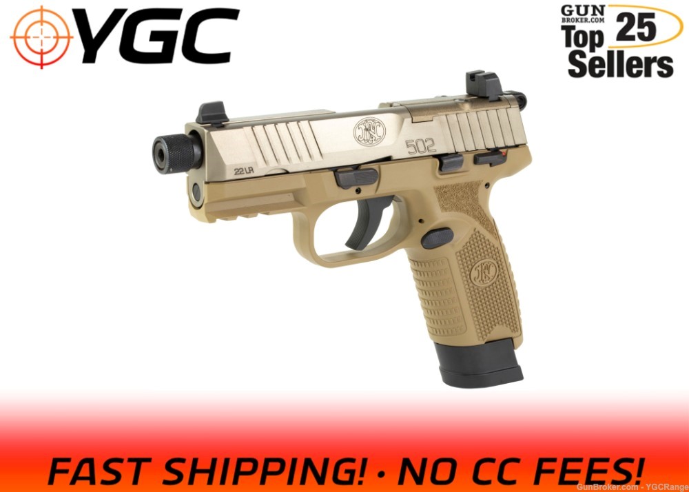 FN 502 Tactical 4.6" 15rd 66-101006 FN502 22LR GN502T-img-1
