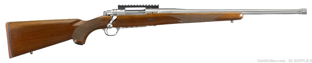 RUGER M77 HAWKEYE HUNTER STAINLESS FINISH WALNUT STOCK 20" BBL .308WIN-img-0