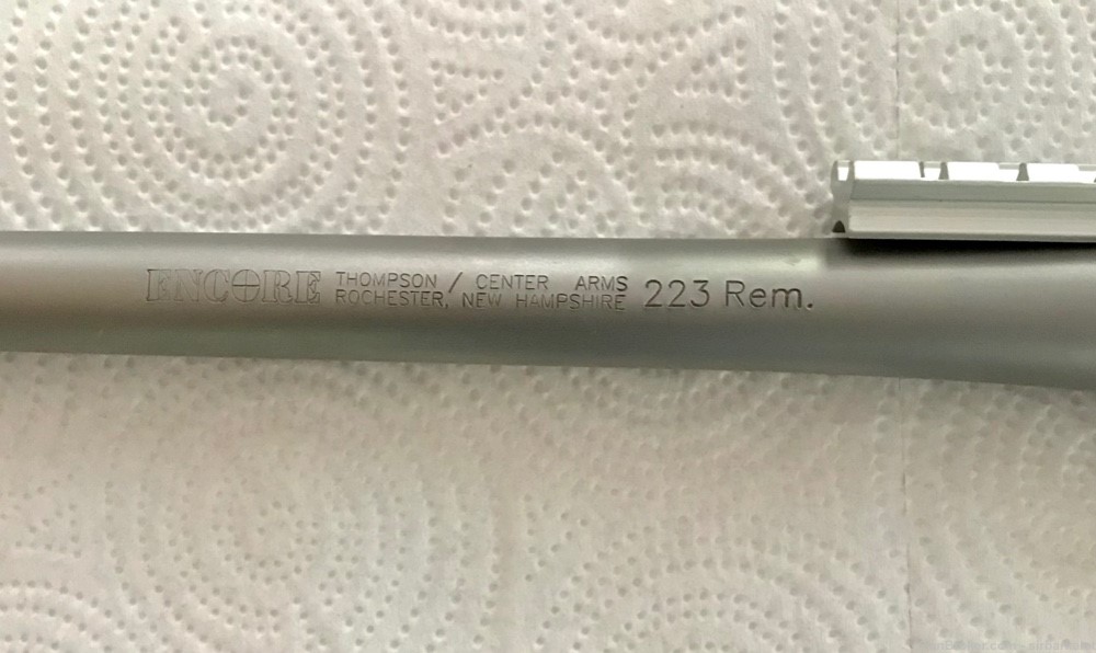 T/C Encore;  Stainless 15” Pistol Barrel In .223 Remington N.H. made-img-3