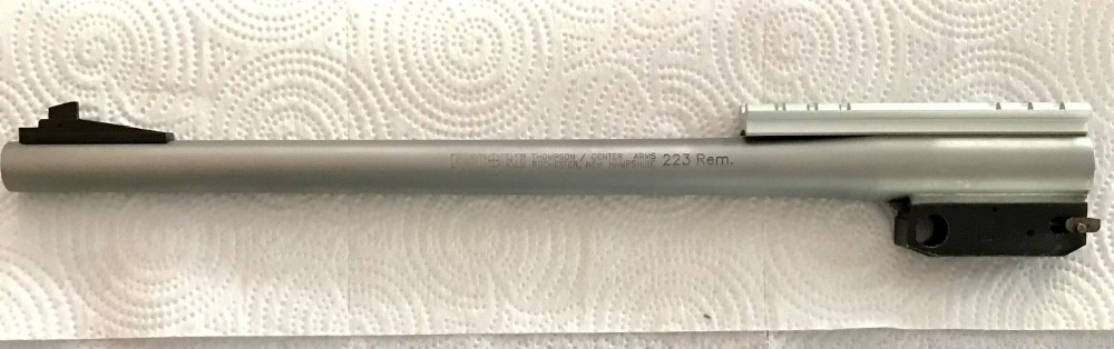T/C Encore;  Stainless 15” Pistol Barrel In .223 Remington N.H. made-img-0