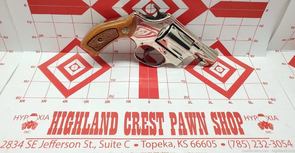 1981 Smith & Wesson 37 pinned  NoDash Airweight Nickel .38spl cracked frame-img-1
