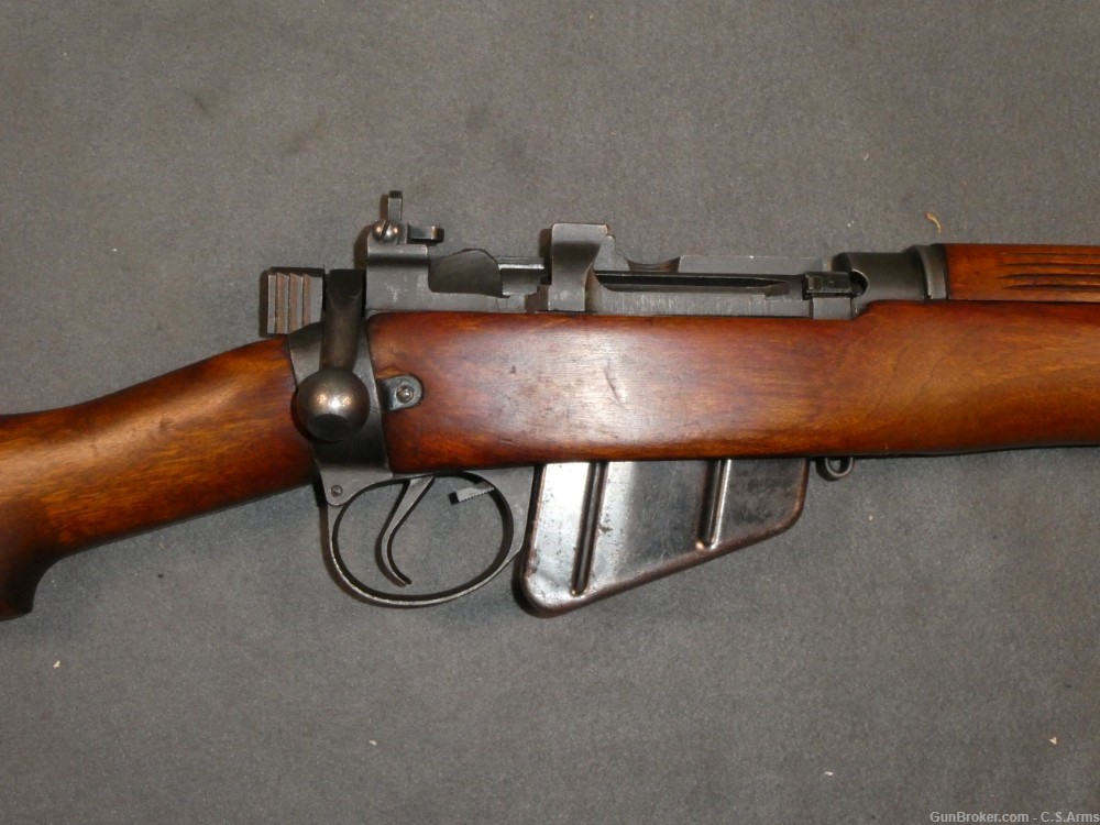 WWII Savage Arms No.4, MK.1* Enfield Rifle, Lend Lease Gun, .303 Cal.-img-0