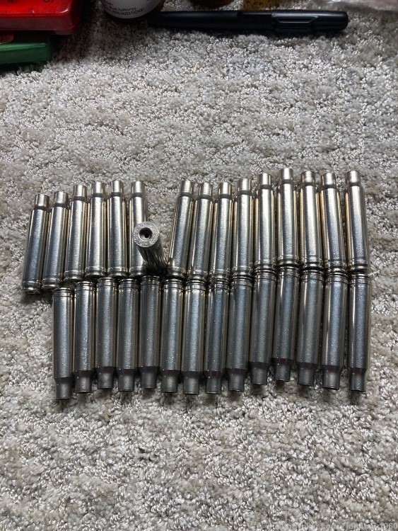 338 Winchester Magnum brass in nickel-img-1