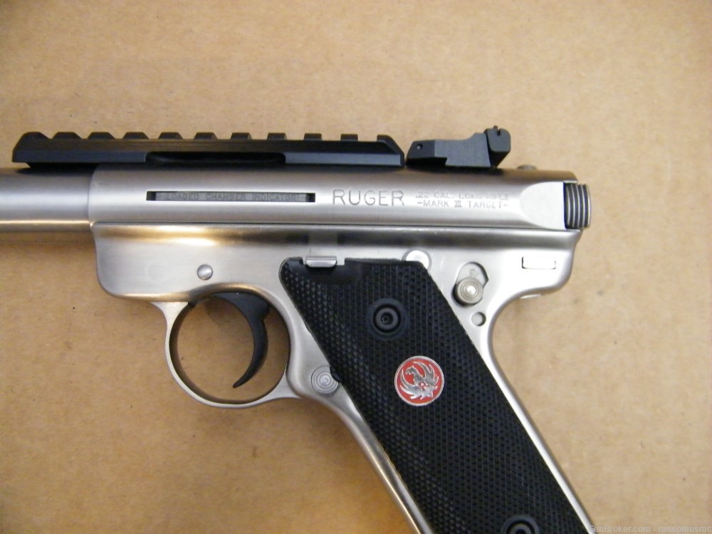 Ruger Mark III Target .22lr Stainless 5.5" -img-7