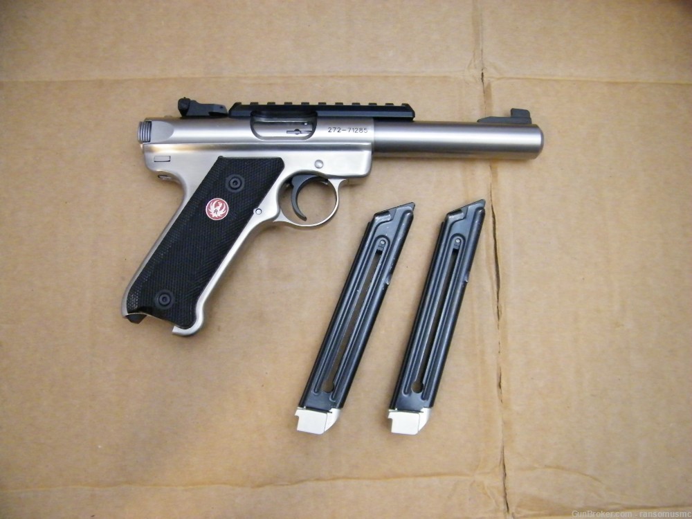 Ruger Mark III Target .22lr Stainless 5.5" -img-0