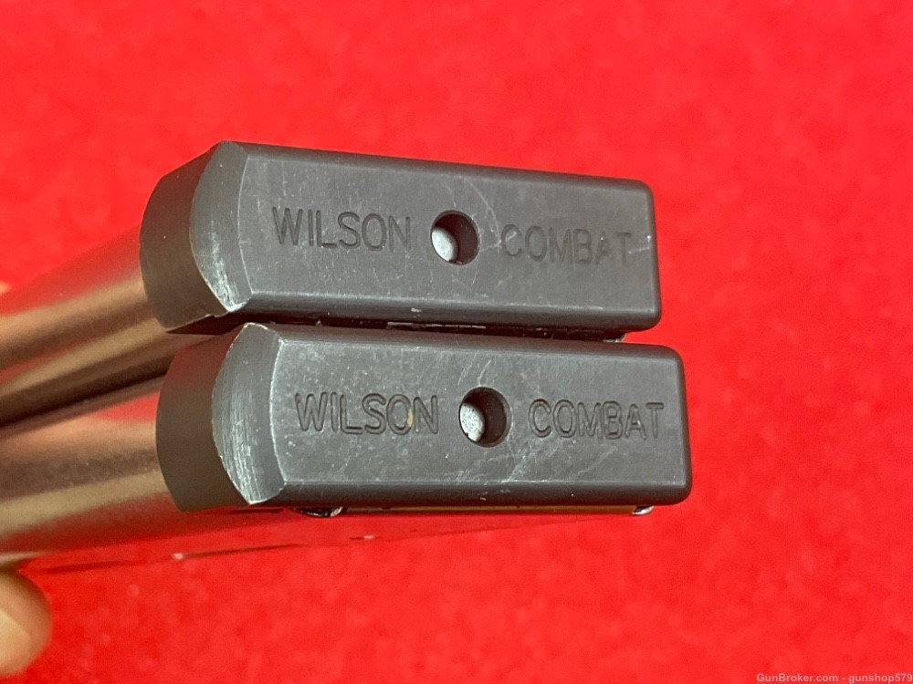 Vintage Wilson Combat 45 ACP 8 Round Stainless Magazine LOT X 2 Two 1911 -img-3