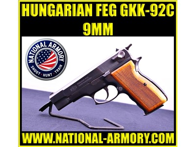 HUNGARY FEG GKK 92C 9MM 4” BARREL 14 RD MAG 