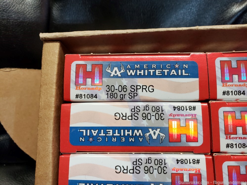 200 ROUNDS HORNADY 30-06 SPRG 180 INTERLOCK AW SP AMERICAN WHITETAIL 81084-img-2
