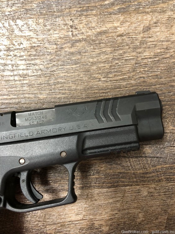 Springfield XDM 4.5 45ACP Semi Auto Pistol 3 Mags Hard Case Holsters-img-10