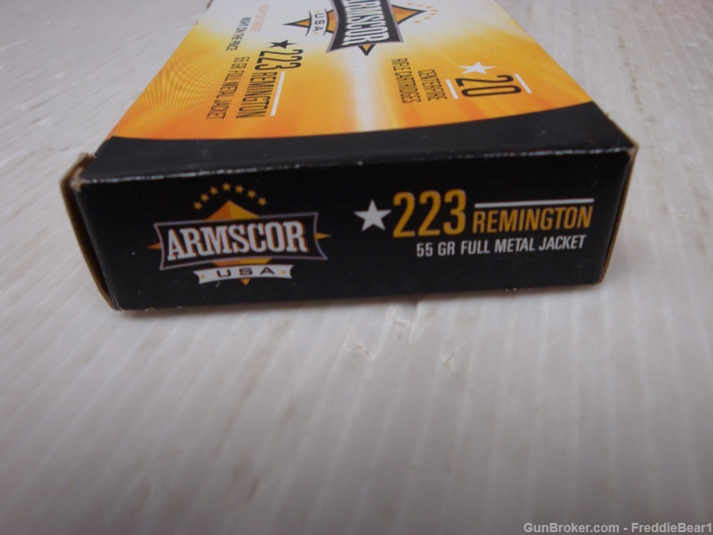400 Rounds Ammo Armscor .223 Rem 55 Gr. FMJ New in Box -img-2
