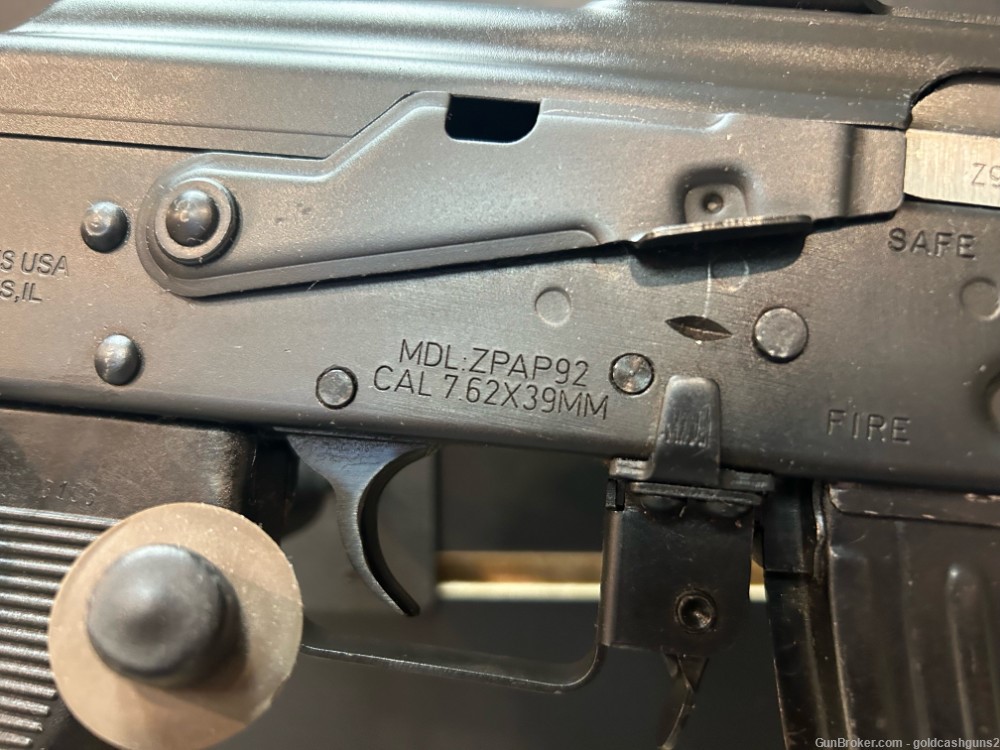 Zastava ZPAP 92 7.62x29 10" Pistol w/ Midwest Blast Can & One Magazine-img-8