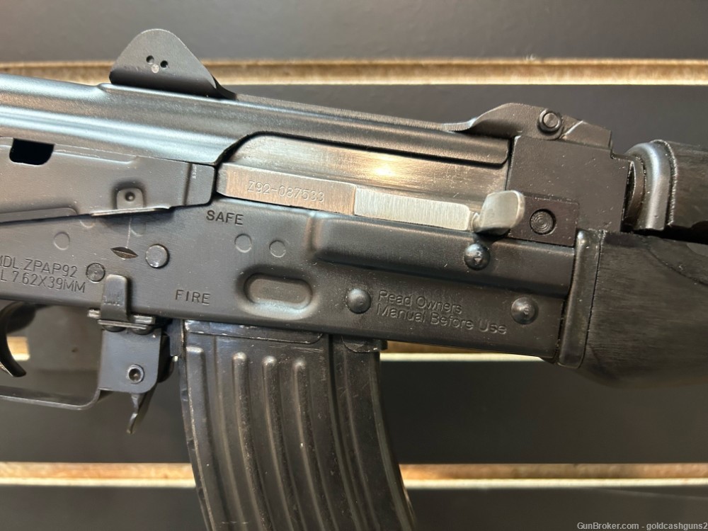 Zastava ZPAP 92 7.62x29 10" Pistol w/ Midwest Blast Can & One Magazine-img-6
