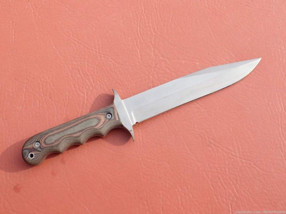 WILSON COMBAT STEVE WOOD TACTICAL COMBAT FIGHTING KNIFE WITH SCABBARD -img-3