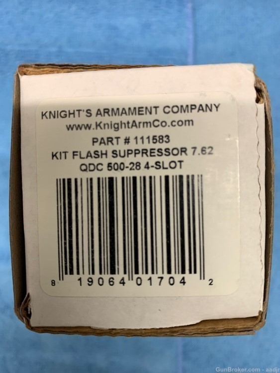 KAC Knights Armament 7.62 QDC 500-28 4 slot Flash suppressor kit 111583-img-6