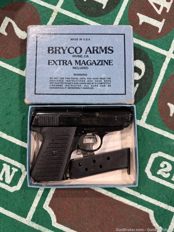 Bryco Arms / Jennings Firearms Bryco38 380acp 38 J38 2 x Mags box & manual-img-0