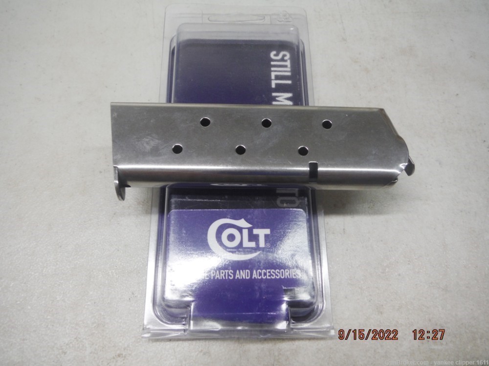 Colt 1911 45 Magazine 8Rd New Orig Stainless Factory 1911 45ACP Magazine-img-0