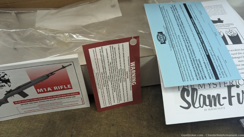 Springfield Armory M1A Socom 16 factory box, with some paperwork-img-5