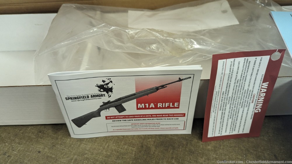 Springfield Armory M1A Socom 16 factory box, with some paperwork-img-6