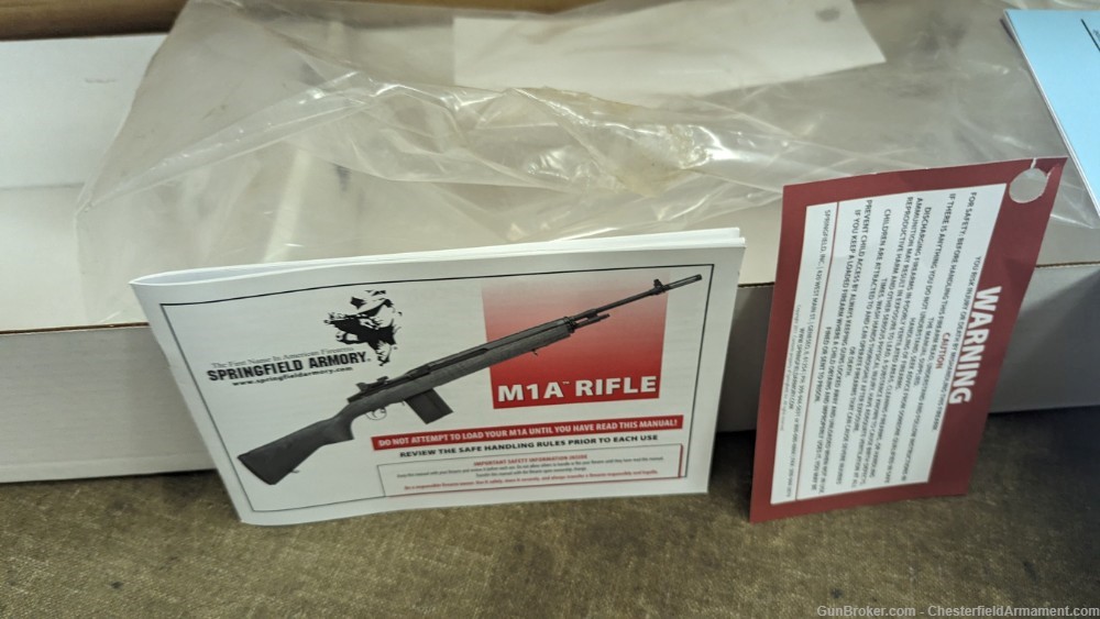 Springfield Armory M1A Socom 16 factory box, with some paperwork-img-7
