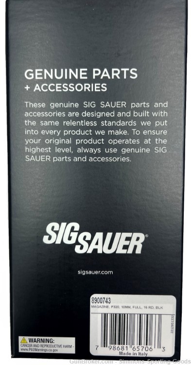 Sig Sauer P320 (8900743) 10mm 15Rd Full Size Pistol Magazine - Qty. 3-img-1