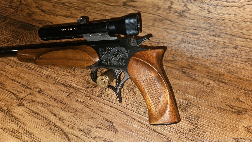 Thompson Center Contender .357 Rem Max G1 w/ Vintage stocks and T/C Scope-img-4