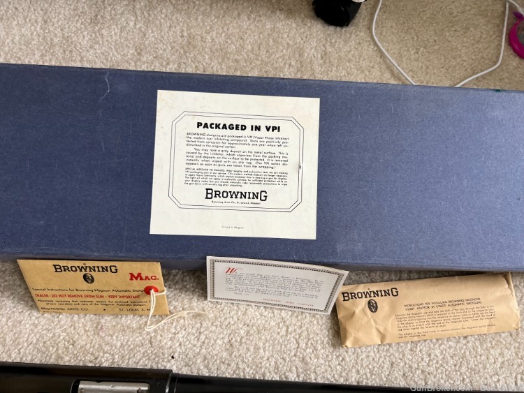 1959 Belgium Browning A5 Auto 5 Magnum 12 Gauge New and Unfired in Blue Box-img-2