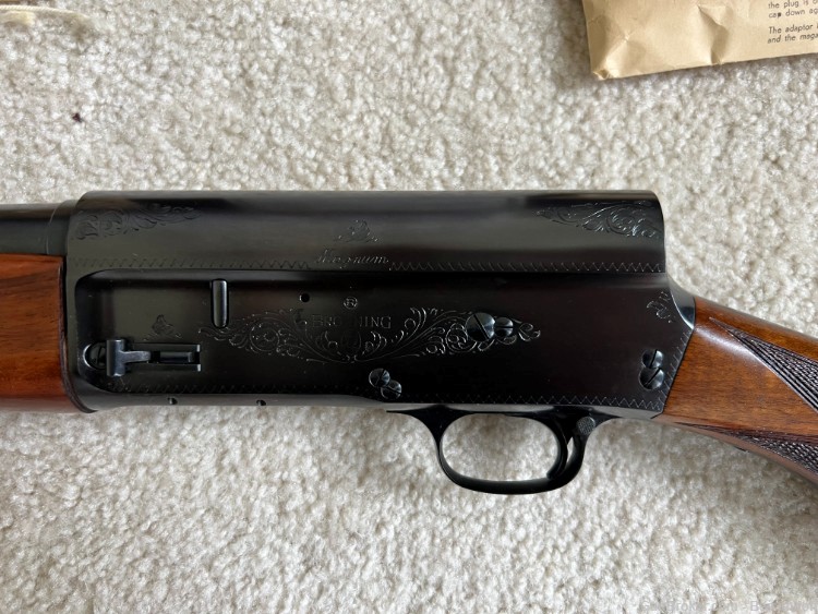1959 Belgium Browning A5 Auto 5 Magnum 12 Gauge New and Unfired in Blue Box-img-4