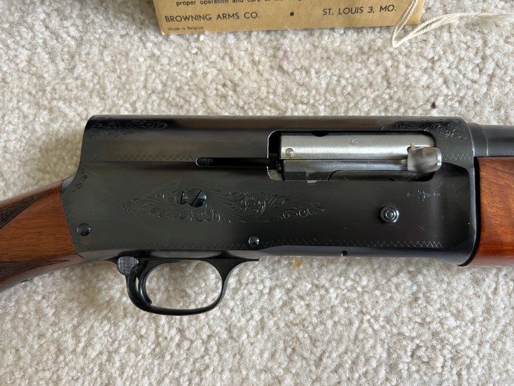 1959 Belgium Browning A5 Auto 5 Magnum 12 Gauge New and Unfired in Blue Box-img-1