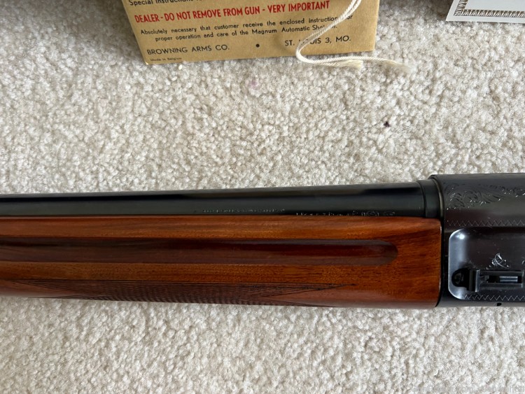 1959 Belgium Browning A5 Auto 5 Magnum 12 Gauge New and Unfired in Blue Box-img-5